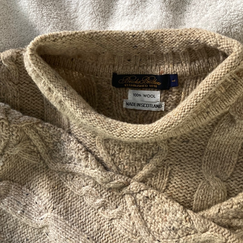Tan wool sweater
